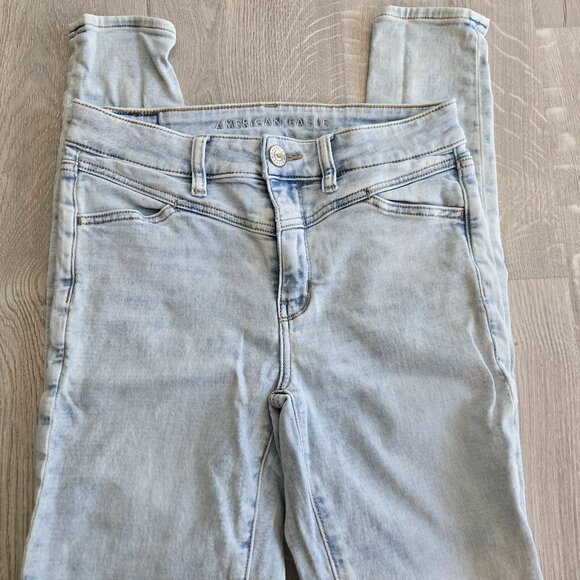American Eagle womens super stretch skinny jeans, 6long - Picture 1 of 6